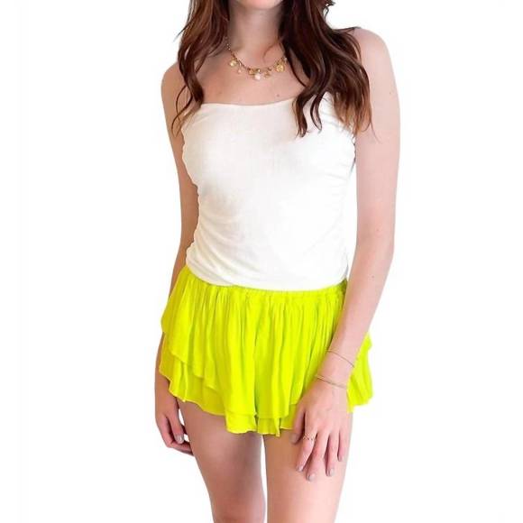 NEW OLIVACEOUS crushin' on you short in citrus - Picture 3 of 3